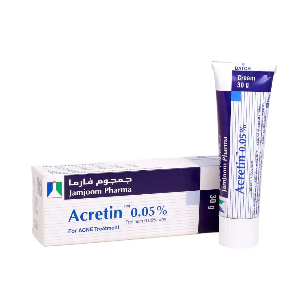 JAMJOOM PHARMA - ACRETIN 0.05% CREAM FOR ACNE TREATMENT 30G