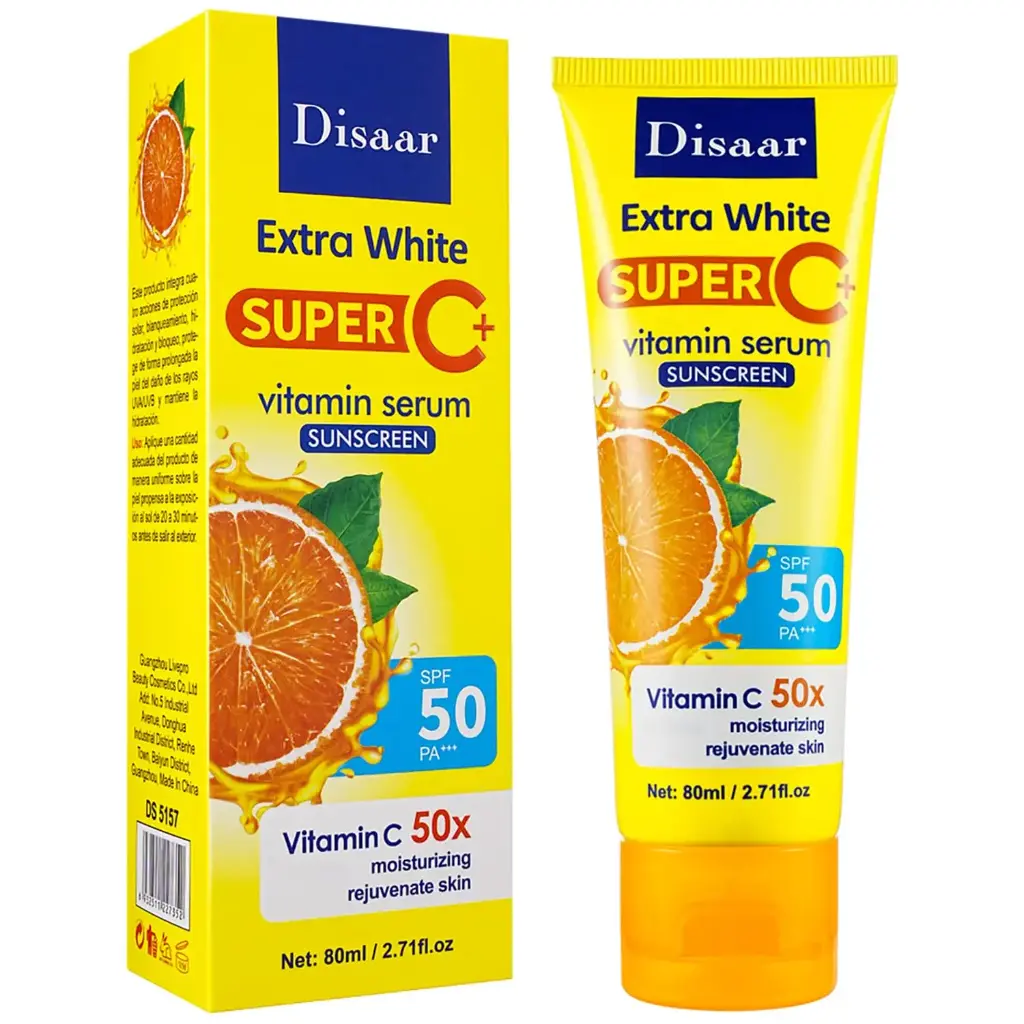 دياسار - سيروم فيتامين C واقي من الشمس SPF 50 PA+++ مرطب مجدد لحماية البشرة من الأشعة فوق البنفسجية 80 مل